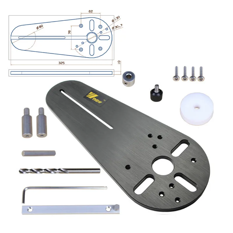 

NEW Circle Cutting Jig for Bosch Makita Electric Hand Trimmer Wood Router Woodworking Milling Circle Milling Groove