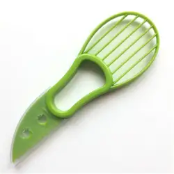 Новый год Горячая 3 в 1 авокадо Prep Cutter Tool Slicer ложкообразный нож для чистки ломтики зеленый ножи Портативный Кухня интимные аксессуары