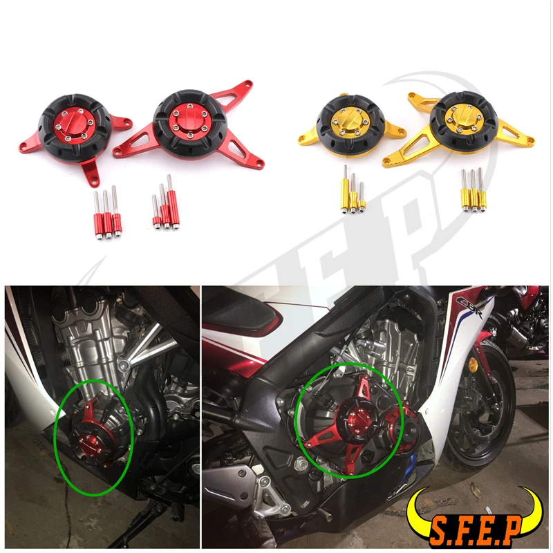 Мотоцикл CNC алюминиевая крышка двигателя протектор Набор для Honda CB650F CBR650F 2014 2015 2016