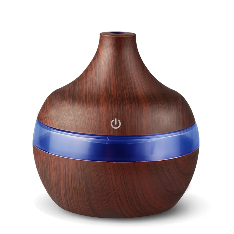 Usb 300Ml Aroma Humidifier Aromatherapy Wood Grain 7 Color Led Lights Electric Aromatherapy Essential Oil Aroma Diffuser