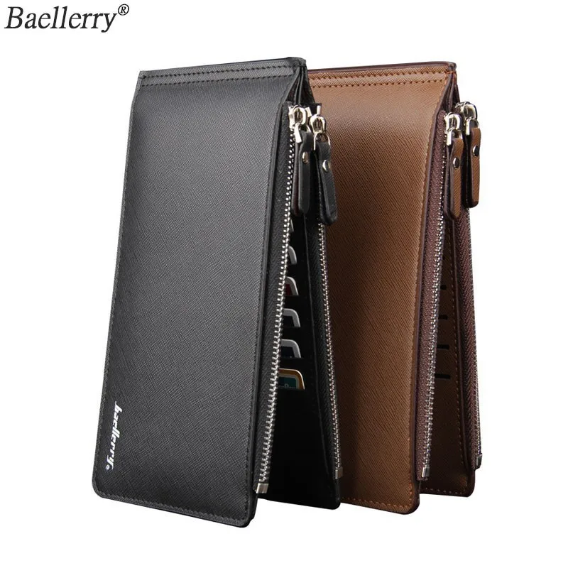 

Classic Baellerry Woman Wallet Long Multi-card Position Male Purse Mens Credential Holder Fold Thin Magic Wallet Cash And Card