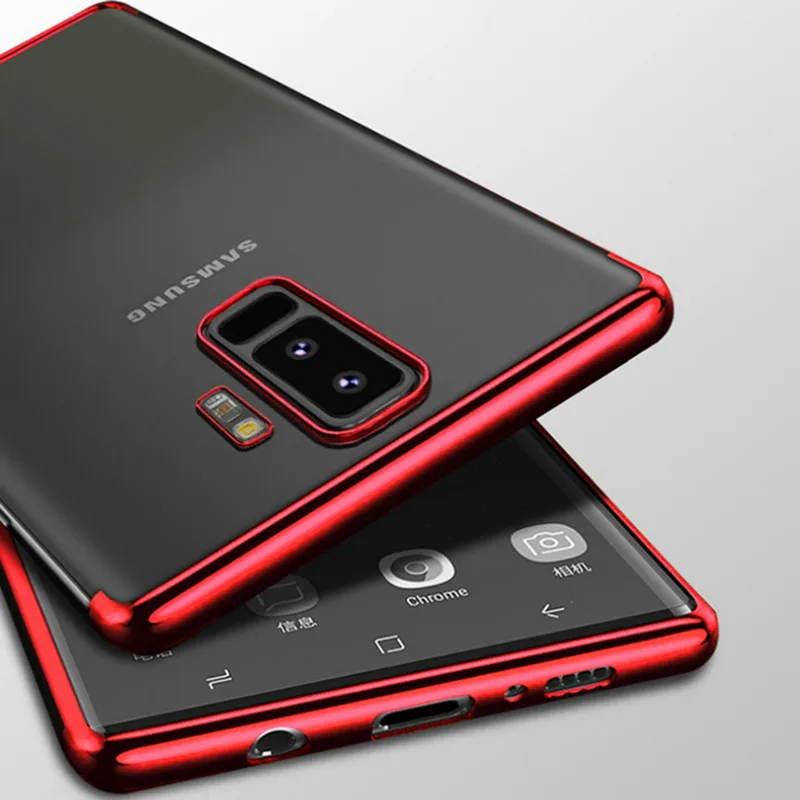 

Electroplate Plating Ultra thin Soft TPU Case for Samsung Galaxy S9 Plus S8 S7 S6 J3 J5 J7 A3 A5 A7 2016/7/8 A8 2018 Note8/5
