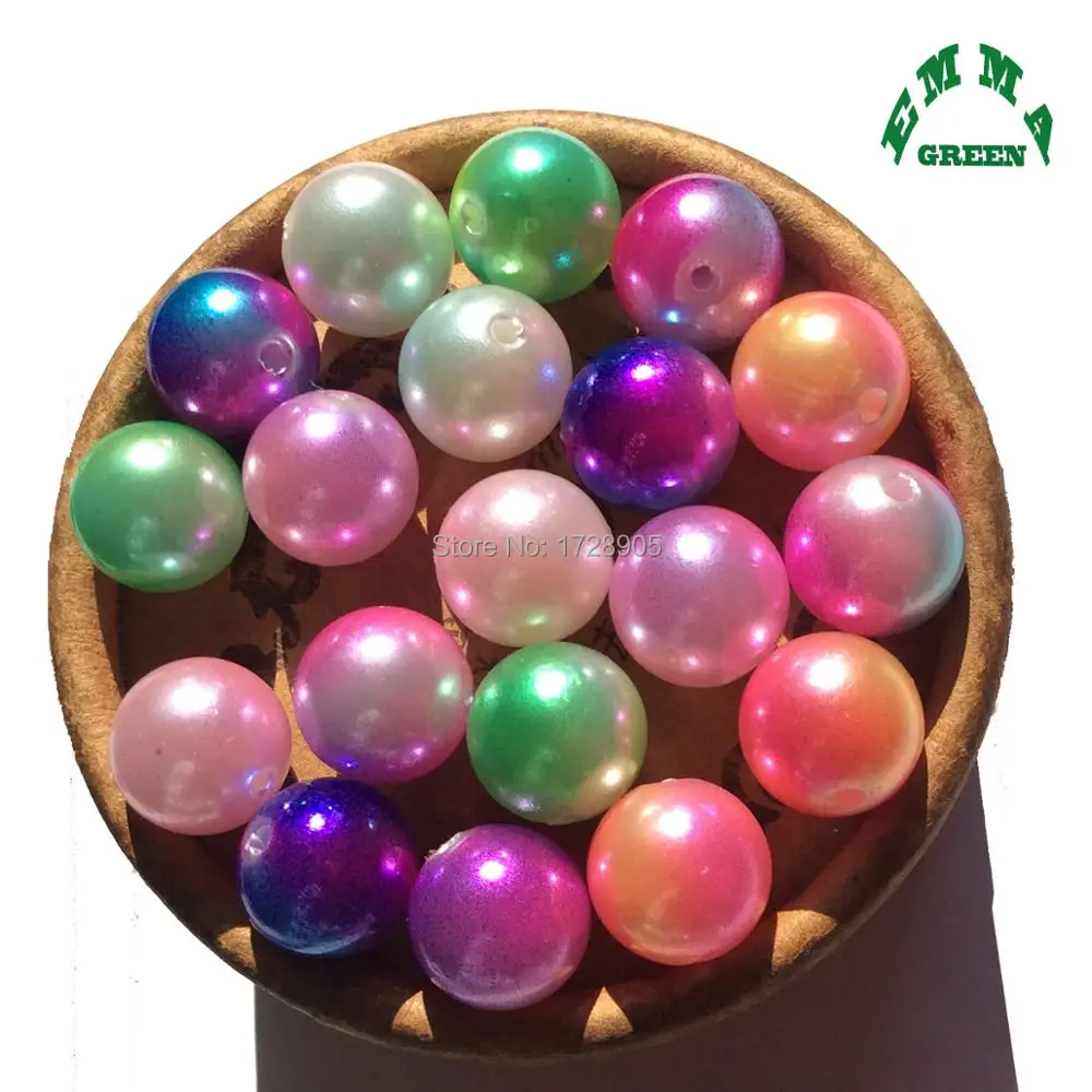 

Pearl Beads Pearls Perle de Double Colored ABS Imitation 20 mm 100 pcs for Dress Decoration chunky bubblegum jewelry making