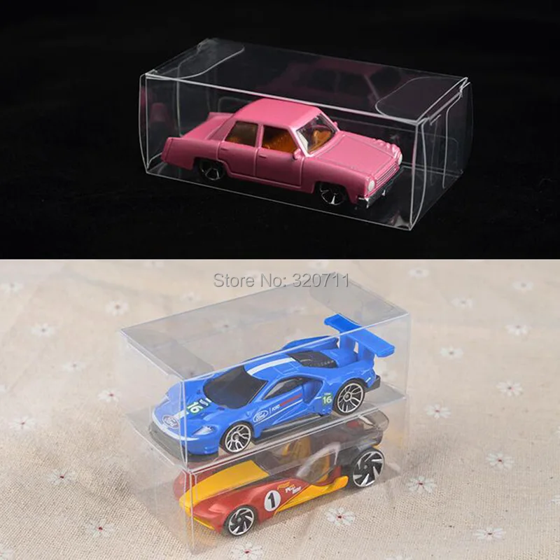 Mini Display Box 20PCS 1:64 Model Car Toy Show Dustproof Protection Kit