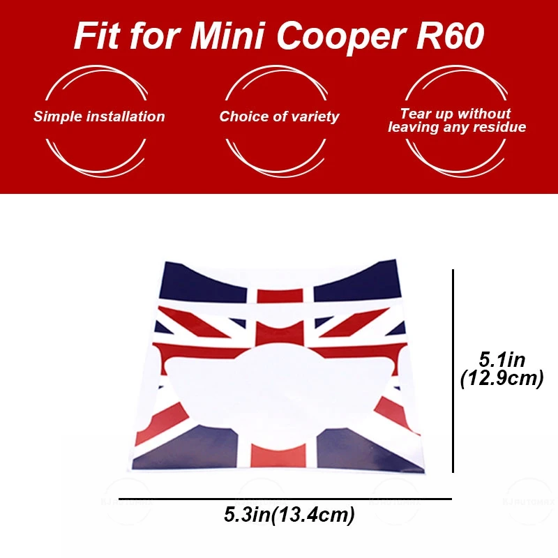 KJAUTOMAX Центр Наклейка на консоль для Mini Cooper R55 R56 R57 R58 R59 R60 F54 F55 F56 автомобиля