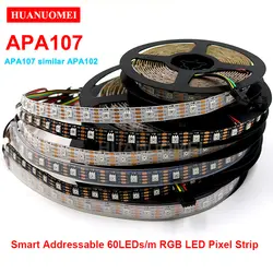 Прибор приемно-APA107 RGB Светодиодные ленты света 5050 SMD 60 светодиодный s/m умная светодиодная Пиксельная лента Ambilight DC5V белый печатных