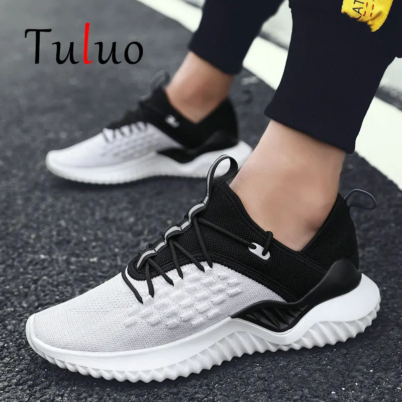 

TULUO Fashion Men's Running Shoes Summer Gym Sneakers For Men Lightweight Breathable Mesh Comfortable Outdoor Jogging Athletic