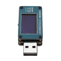 Новый 0,96 OLED дисплей USB Вольтметр Амперметр Напряжение измеритель тока 3-16 В 4A MCP3421 Двусторонняя розеточный тестер