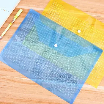 

5pcs A4 Clear PP Document Bag Paper File Folder School Office Supplies File Holder Student Award Gifts Hot Sale