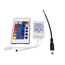 24Key RGB контроллер с провод постоянного тока DC12V-24V 6A 4 pin ИК-пульт дистанционного управления для 5050 3528 Светодиодные полосы света быстрое прибытие L