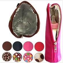 Переносная сумка для хранения бутылочек для кормления детей и детей с цветочным принтом, термоизоляционные сумки для кормления