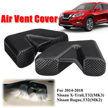 

2x Under Seat Air Duct Vent Grille Cover Air Conditioner Protective Shell For Nissan X-Trail Rogue T32 2014 2015 2016 2017 2018