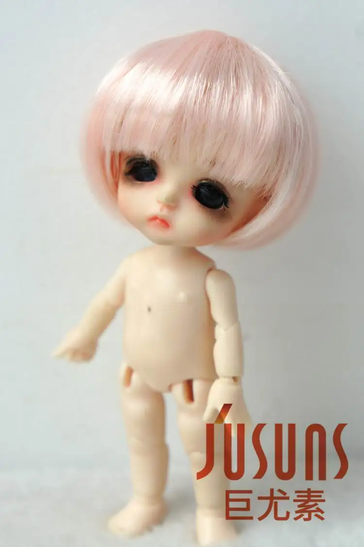 JD256 1/12 симпатичные волосы для кукол из синтетического мохера BJD Размер 3 4 дюйма и 5