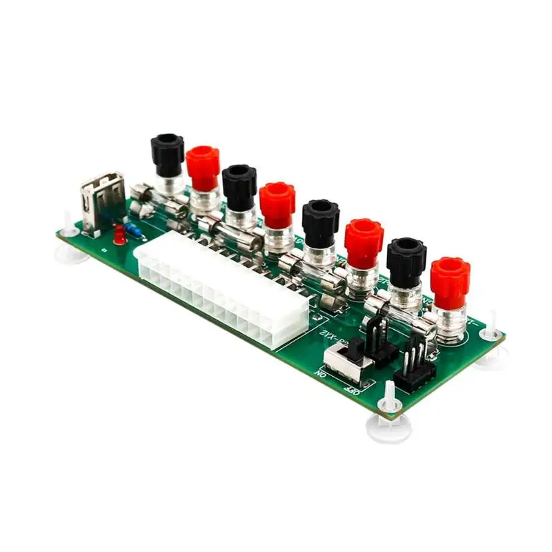 ALLOYSEED ATX 20/24Pin الفوق مجلس الكمبيوتر PC امدادات الطاقة اندلاع وحدة محول مع USB 5 فولت ميناء جديد