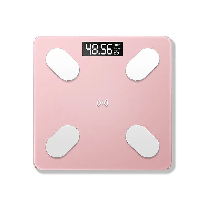26*26 см весы для жировых отложений, напольные, умные, электронные, светодиодный, цифровые весы для ванной, весы, bluetooth, приложение для Android IOS