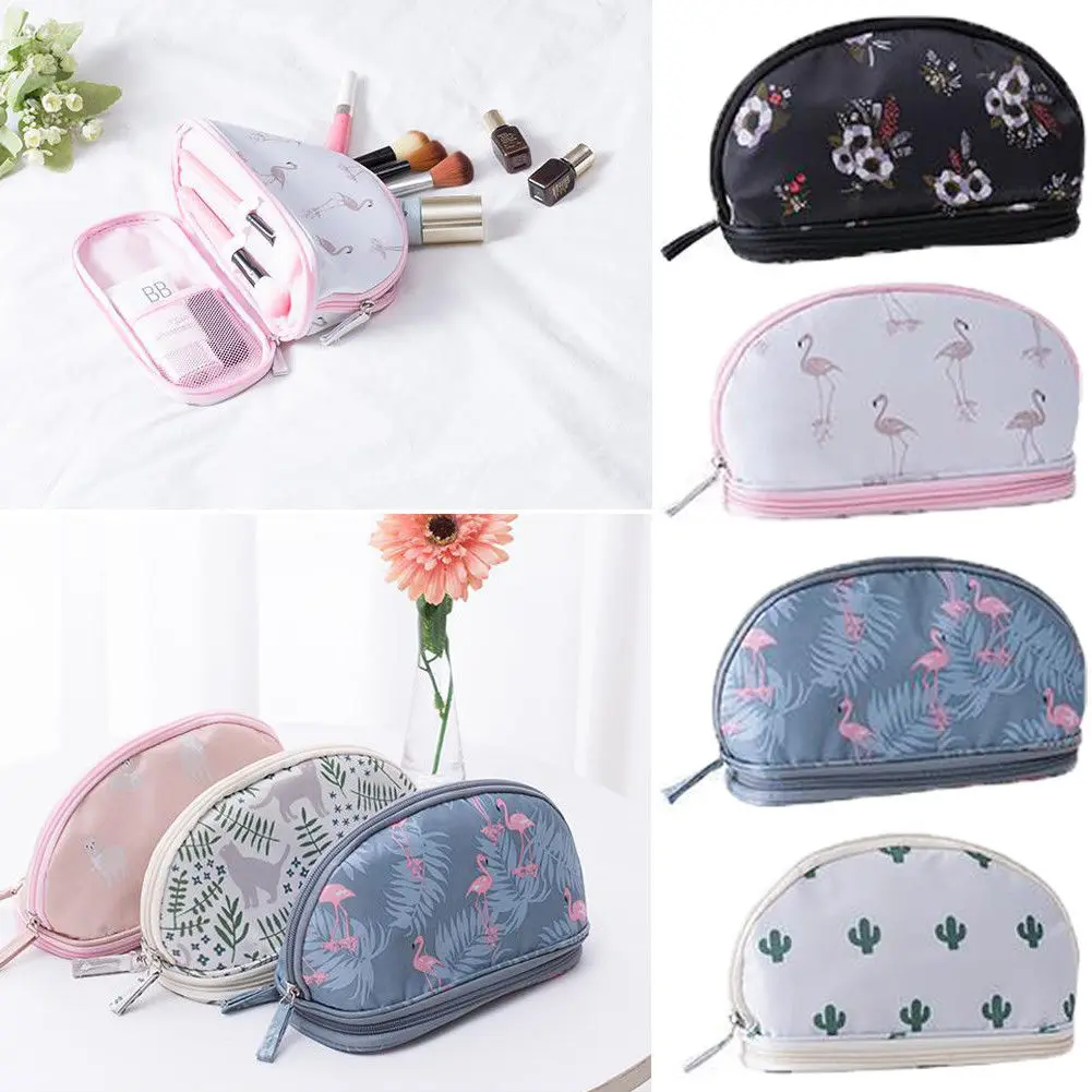 Women Portable Cosmetic Bag Letters Bags Beauty Zipper Travel Make Up ...