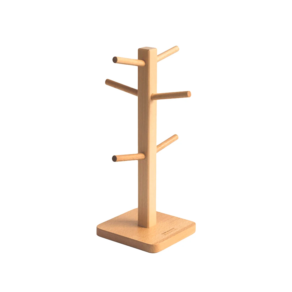 1 Pc Solid Mug Rack Tree Kitchen Storage Rack Removable Bamboo Coffee Cup Hanger Tea Cup Organizer Mug Stand with 6 Hooks 1 Pc Solid Mug Rack Tree Kitchen Storage Rack Removable Bamboo Coffee Cup Hanger Tea Cup Organizer Mug Stand with 6 Hooks