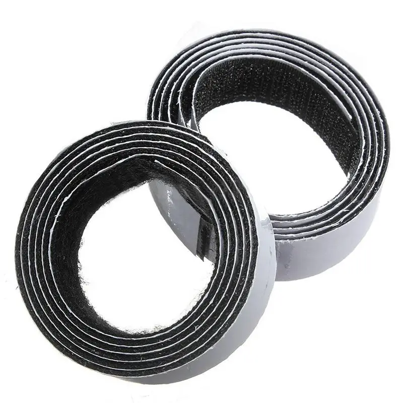 

1m X20mm Self Adhesive Sticky Hook And Loop Roll Strap fastener black 20mm