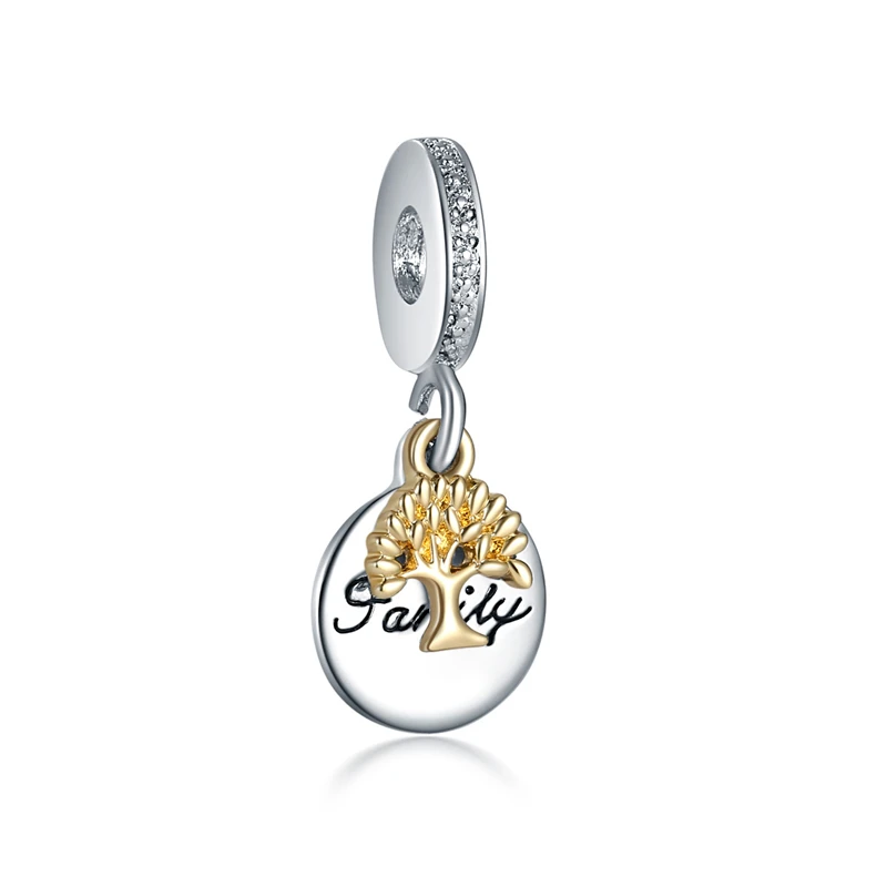 

Punk Fashion charms Golden Life Tree Bracelet Necklace Loose Pearl Alloy Family Large Hole Beads pendants jewelry making AH058