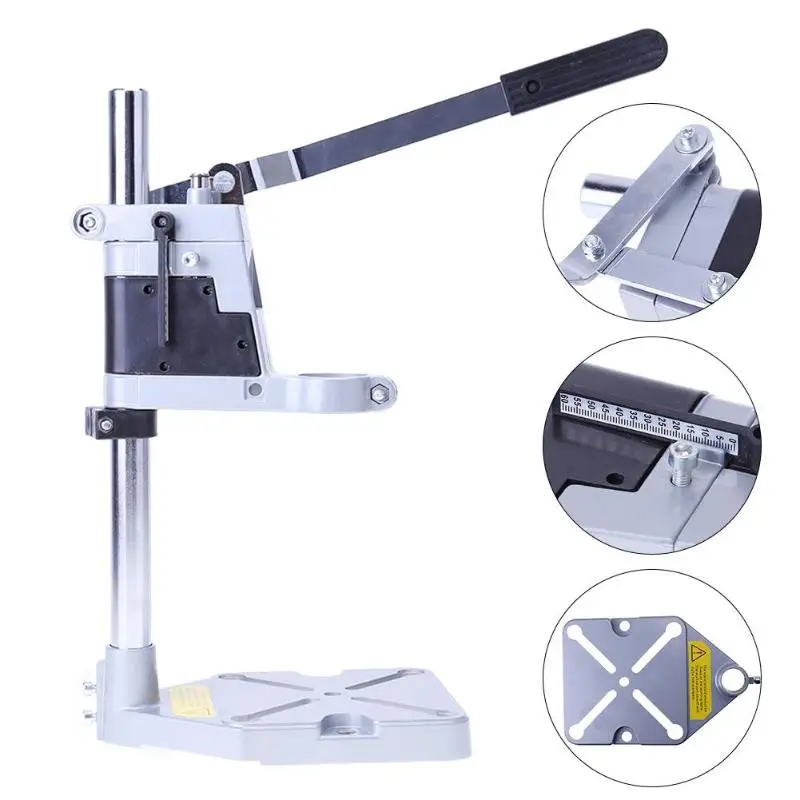 Electric Drill Holder Power Rotary Tools Single-head Bracket Grinder Stand Rack Clamp Grinder Drill Base for DIY Woodworking