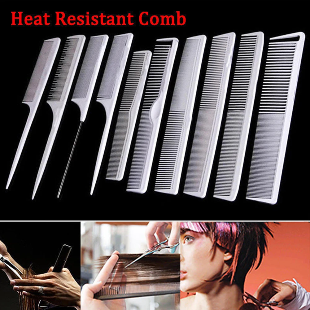 

Hot Sale Mellow tooth Professional Combs Hairdressing Brush Haircut Hair Salon Styling Barber Comb Kit 10 types