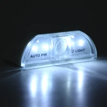 4 Светодиодный светильник с датчиком движения, инфракрасный индукционный ночной Светильник для шкафа с замочной скважиной