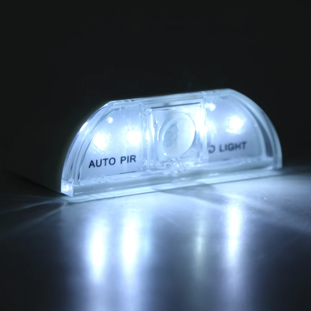 

4 LED Light Motion Sensor Lamp Infrared Induction Night Light For Keyhole Wardrobe Cupboard