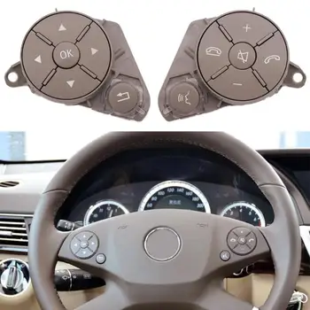 

1 Pair Left / Right Steering Wheel Control Switch Buttons Multifunction Remote Control Volume Button for W204/W212/W207/X204