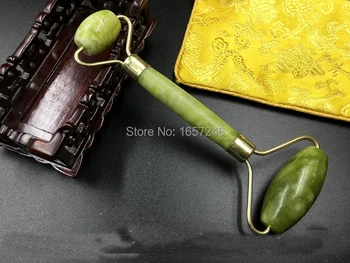 

Natural Stone Guasha Double Head Facial Beauty Massage Tool Slimming Face Body Head Neck Skin Roller Massager Jade Face Gift