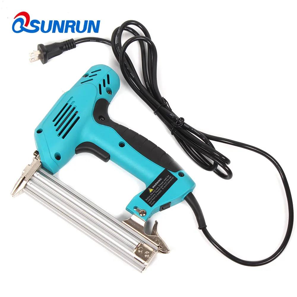 QSUNRUN 2 In1 Nail Gun обрамление таккера F30 Электрический ногти скоб пистолет 220 V 1800 W