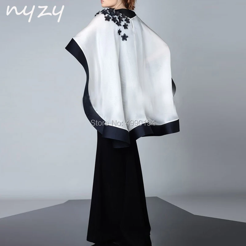 2 предмета, бархатное платье для матери невесты, жениха, с болеро, жакет, Русалка, белое, черное, вечернее, торжественное платье,, NYZY M102