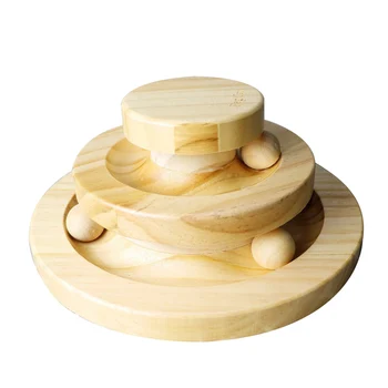 

Funny Cat Pet Toy Cat Toys Intelligence Triple Play Disc Cat Toy Balls Cat Crazy Ball Disk Interactive Toy