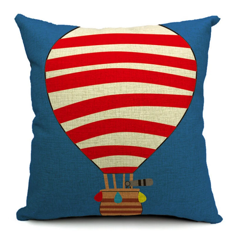 الهواء الساخن بالون كيس وسادة غطاء وسادة مربع الشكل المخدة ل كنبة مكتب ديكور المنزل