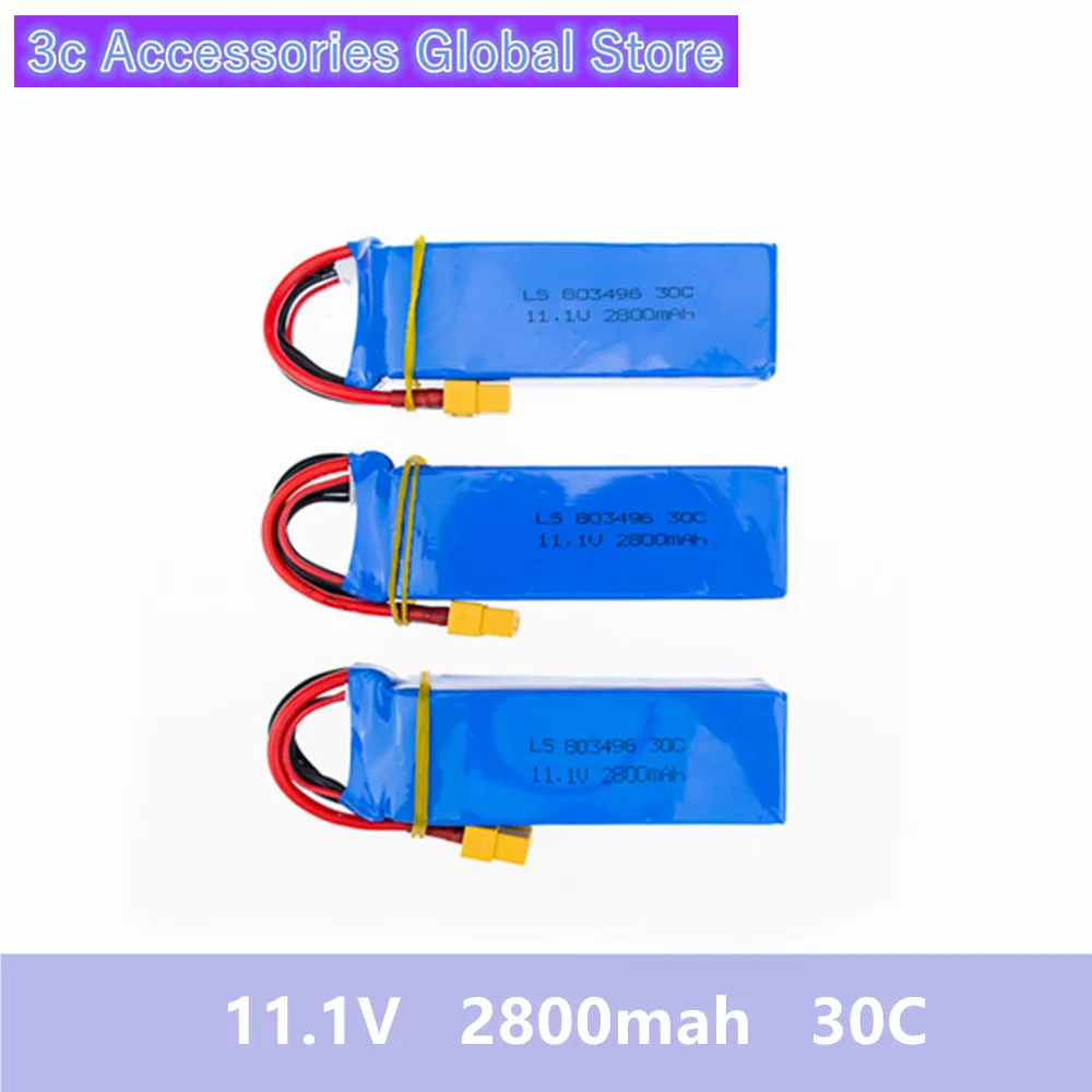 

3pcs Cheerson CX-20 cx20 11.1v 2800mah 30C li-po battery cx 20 rc quadcopter spare parts wholesale high quality