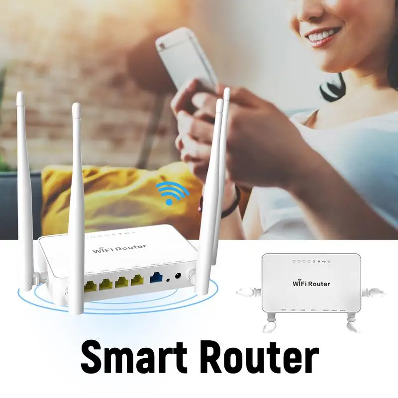 Роутер wifi роутер английская прошивка 300 м wifi роутер с USB 2,0 портом антенна генерирует сильный wifi сигнал