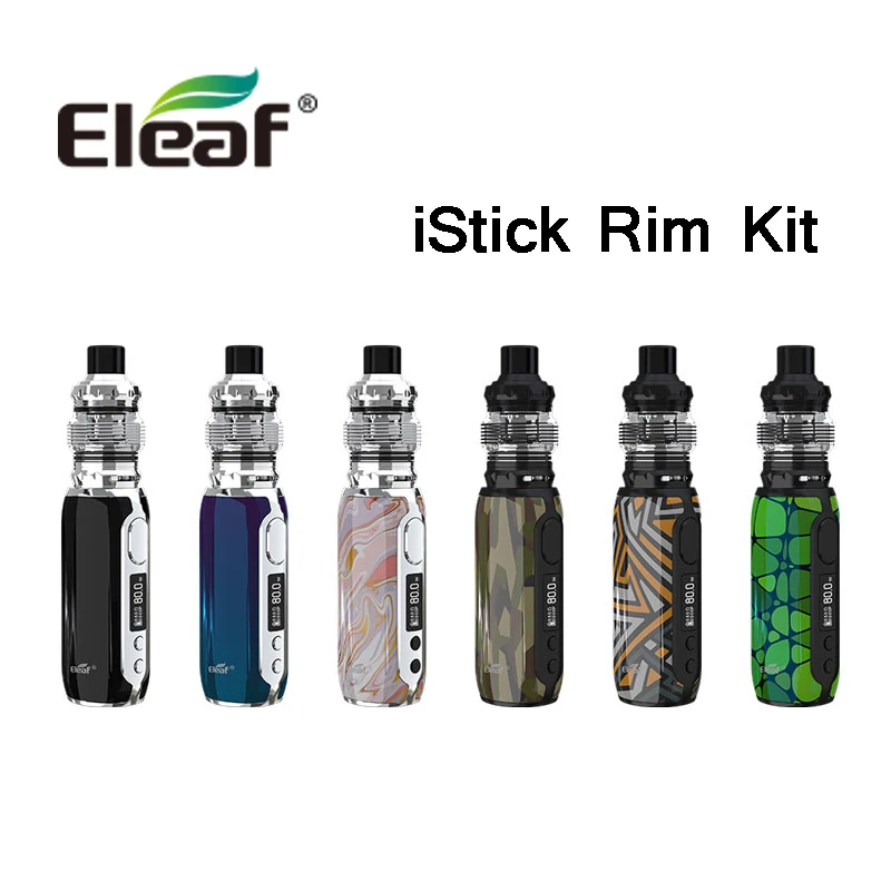 Оригинальный Eleaf iStick Rim Kit 80 Вт Встроенный аккумулятор 3000 мАч с MELO 5 атомайзером