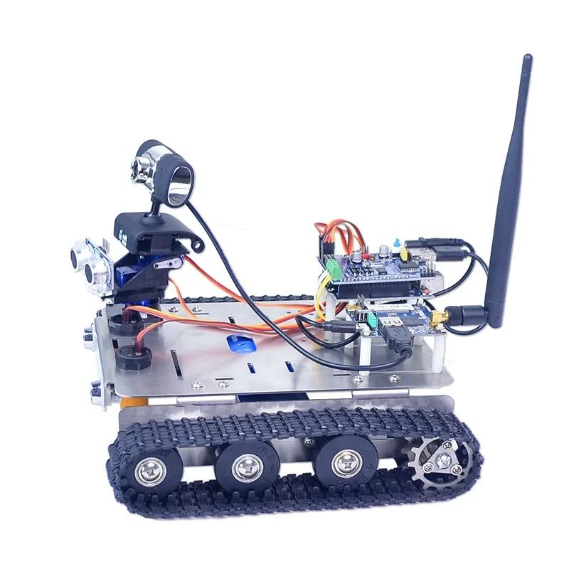  Xiao R DIY GFS WiFi Wireless Video Control Smart Robot Tank Car Kit with Camera for Arduino