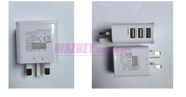 Великобритания Plug 3a True 2A 3 порты USB мощность стены AC зарядное устройство Путешествия адаптер для iphone IPAD Samsung S7 S6 note 8* шт./партия