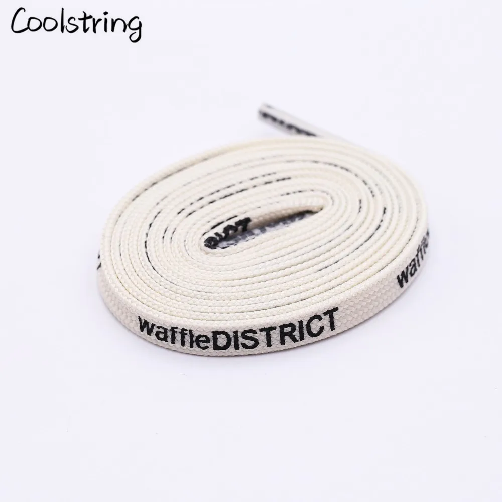 Coolstring 7mm Manufacturers Custom Printing Shoelaces Limited Edition Trend Bootlaces Small White Canvas Shoes Universal Laces