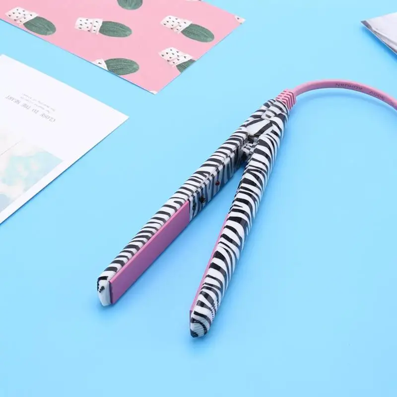 New Professional Hairstyling Mini Portable Ceramic Flat Zebra Hair Straightener Irons Styling Tools Waves Irons New Professional Hairstyling Mini Portable Ceramic Flat Zebra Hair Straightener Irons Styling Tools Waves Irons