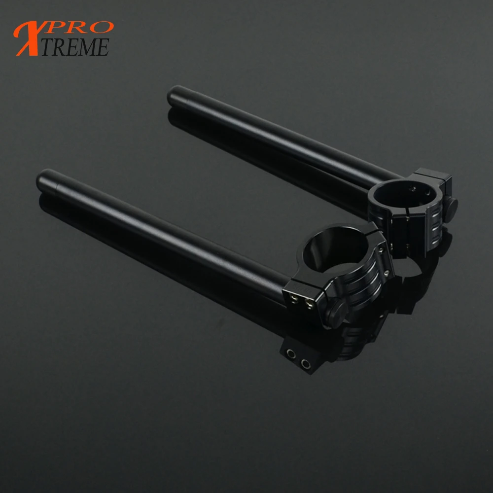 Cafe Racer Motorcycle Handlebar Adjustable CNC Clip On Fork Handle Bar
