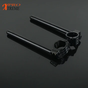 

Cafe Racer Motorcycle Handlebar Adjustable CNC Clip On Fork Handle Bar For HONDA YAMAHA KAWASAKI SUZUKI DUCATI APRILIA BMW