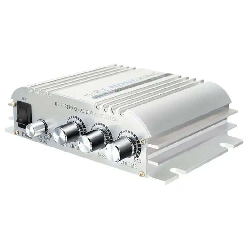 Hongxing 168Ah Car Amplifier Sound Mode Radio Mp3 Speaker Led Hi-Fi 2 Channel Mini Power Player Support Cd Dvd For Auto Motorc