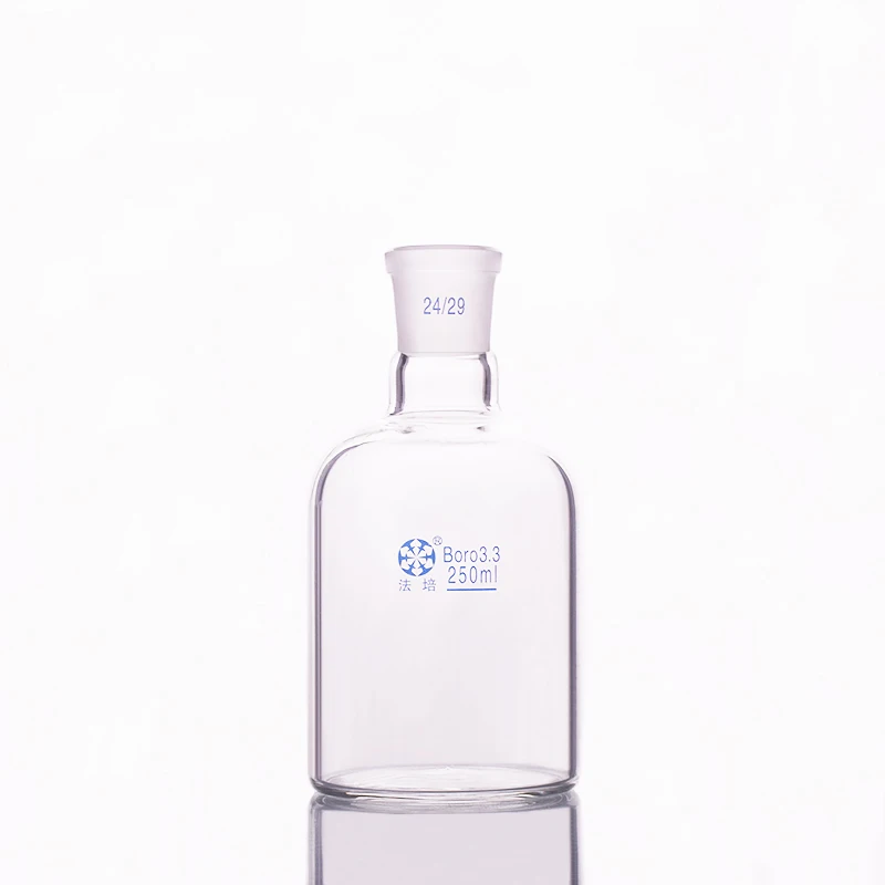 

Single-deck cylindrical single-necked flat-bottom flask 250ml,Joint 24/29,Single-deck cylindrical reactor bottle