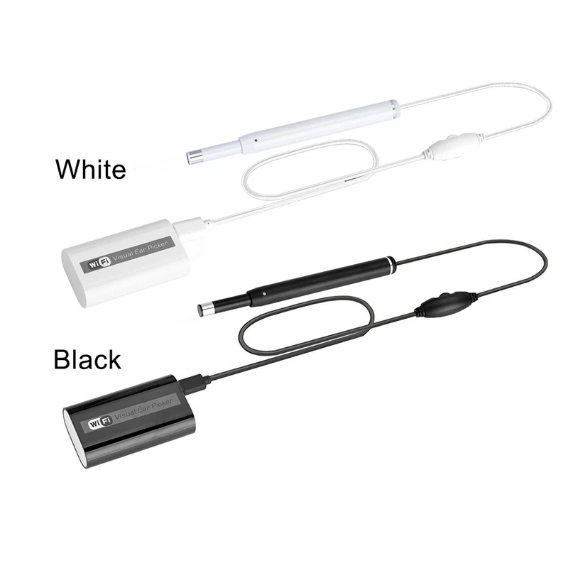 

HD WiFi Endoscope Camera 5.5mm Otoscope Lens Visual Ear Cleaning Earpick with 6 Adjustable LED Lights for IOS Android