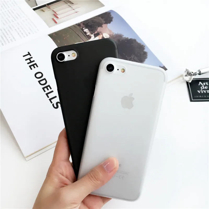 Чехол для телефона iPhone XS MAX X 7 6S 6 Plus 5 5S SE Ультра Тонкие Матовые прозрачные мягкие