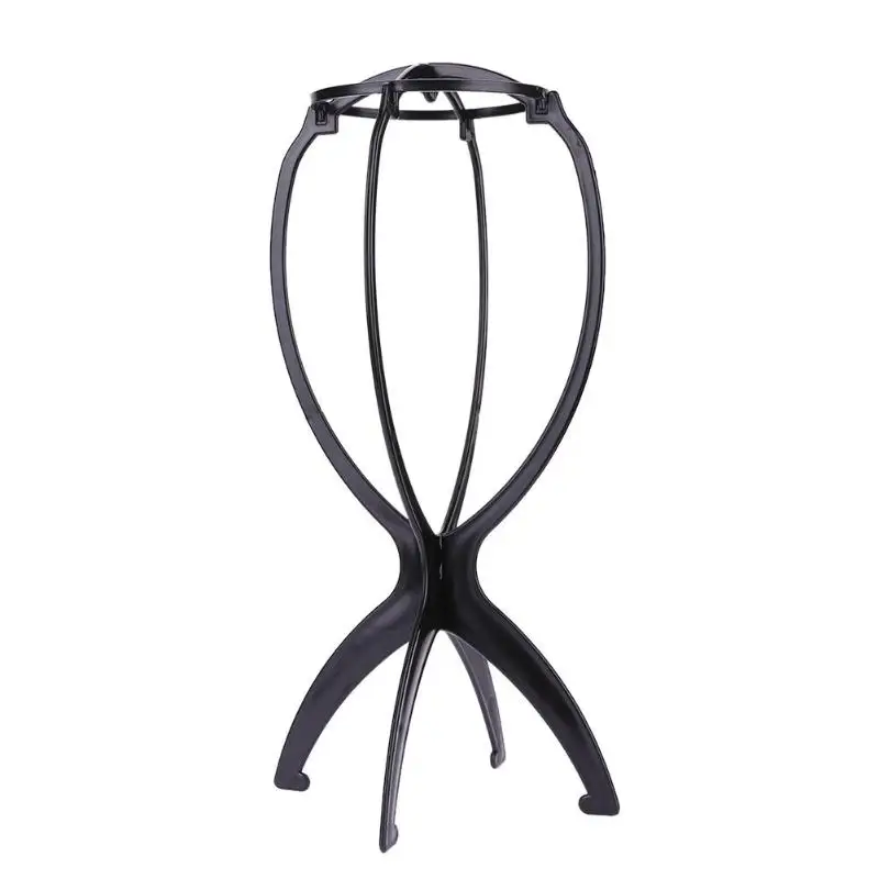 

1pc Wig Stands Adjustable Plastic Hat Display Wig Head Holders Mannequin Head/Stand Portable Folding Wig Standing Supplies Tools
