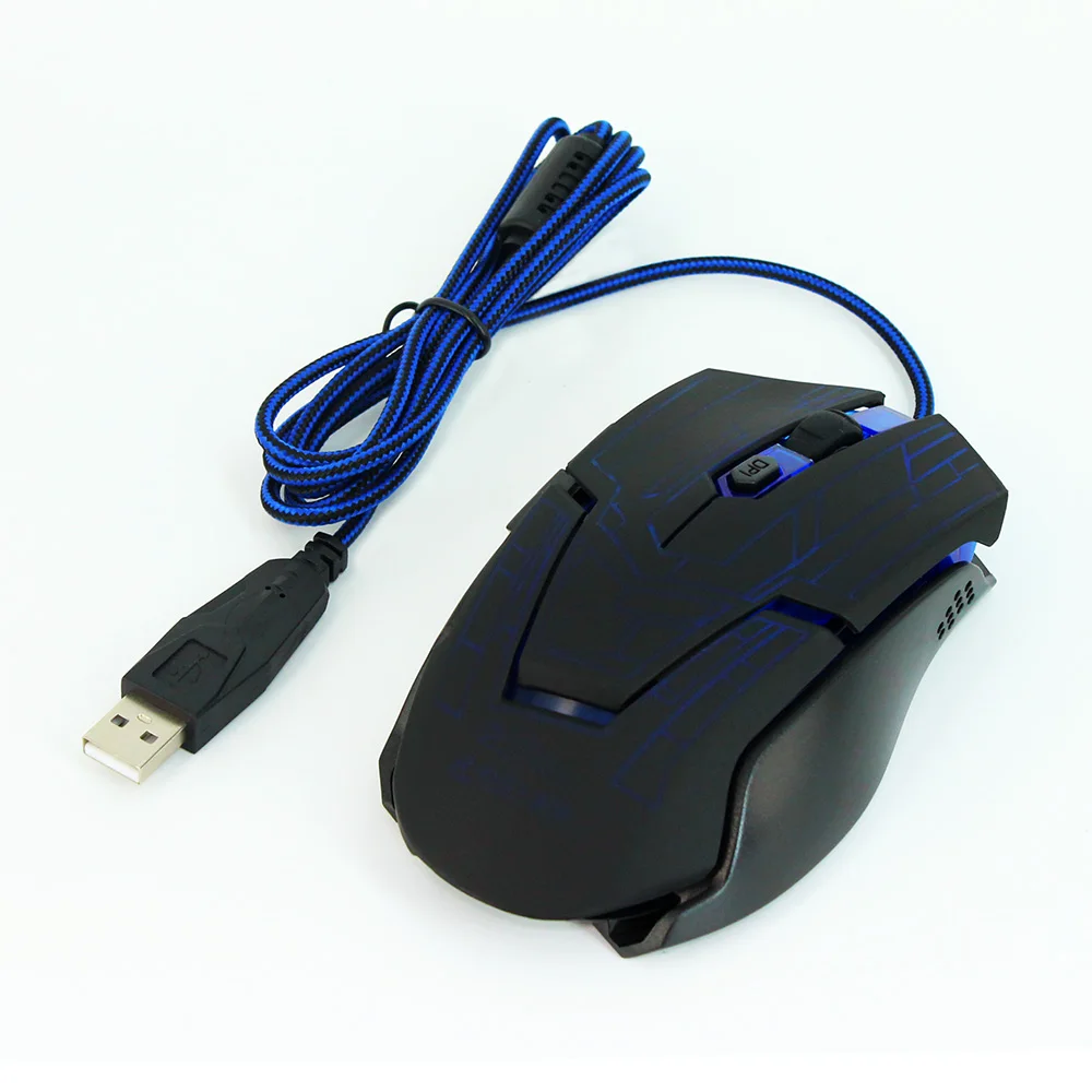 JONSNOW проводная USB игровая мышь 3200 точек/дюйм Регулируемая оптическая