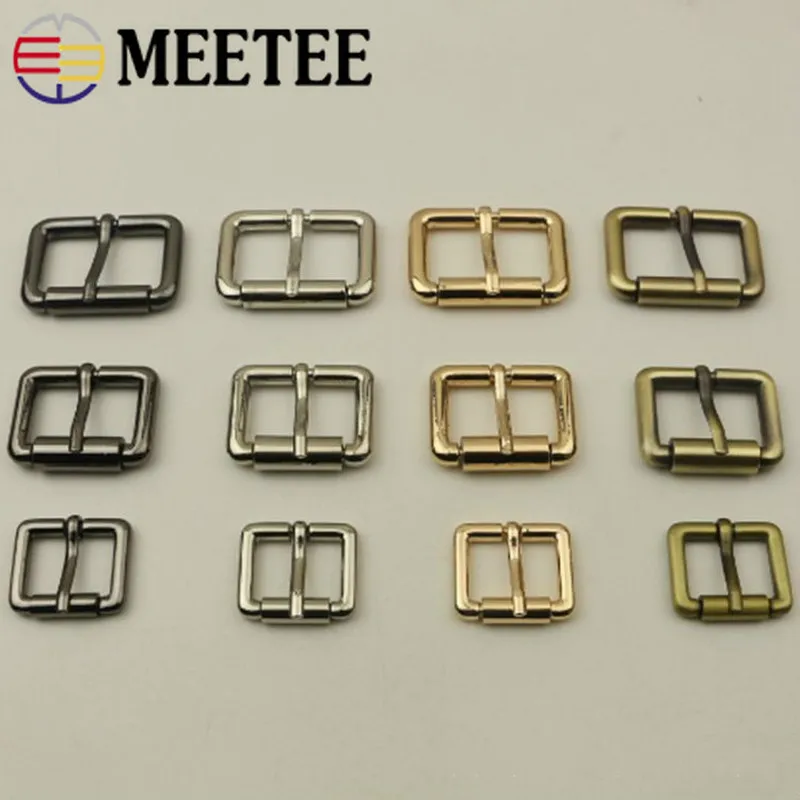 

Meetee 5pcs 20-32mm Square D Pin Buckle DIY Leather Bag Supplies Pin Buckle Hardware Accessories BD307