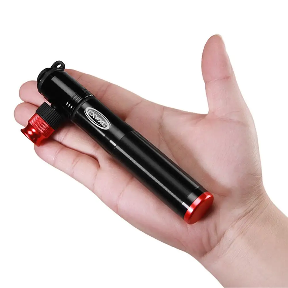 Kaufen Tragbare Fahrrad Pumpe Aluminium Legierung Ultraleicht Luft CO2 Inflator Bike Radfahren Pumpe Schrader   Presta Mini Hand Fahrrad Pumpe